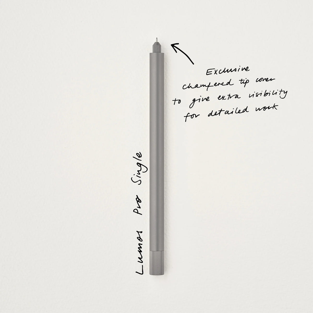 Lumos – Refillable Fineliner Pen | Single Titanium