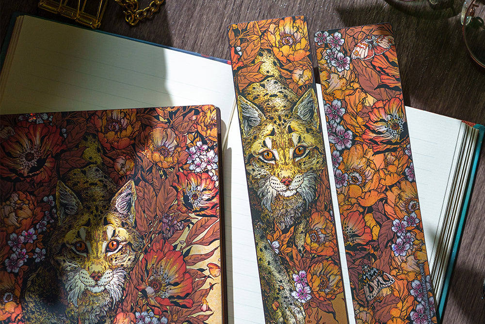 Paperblanks Lynx Rising Cotton Tote Bag – design detail