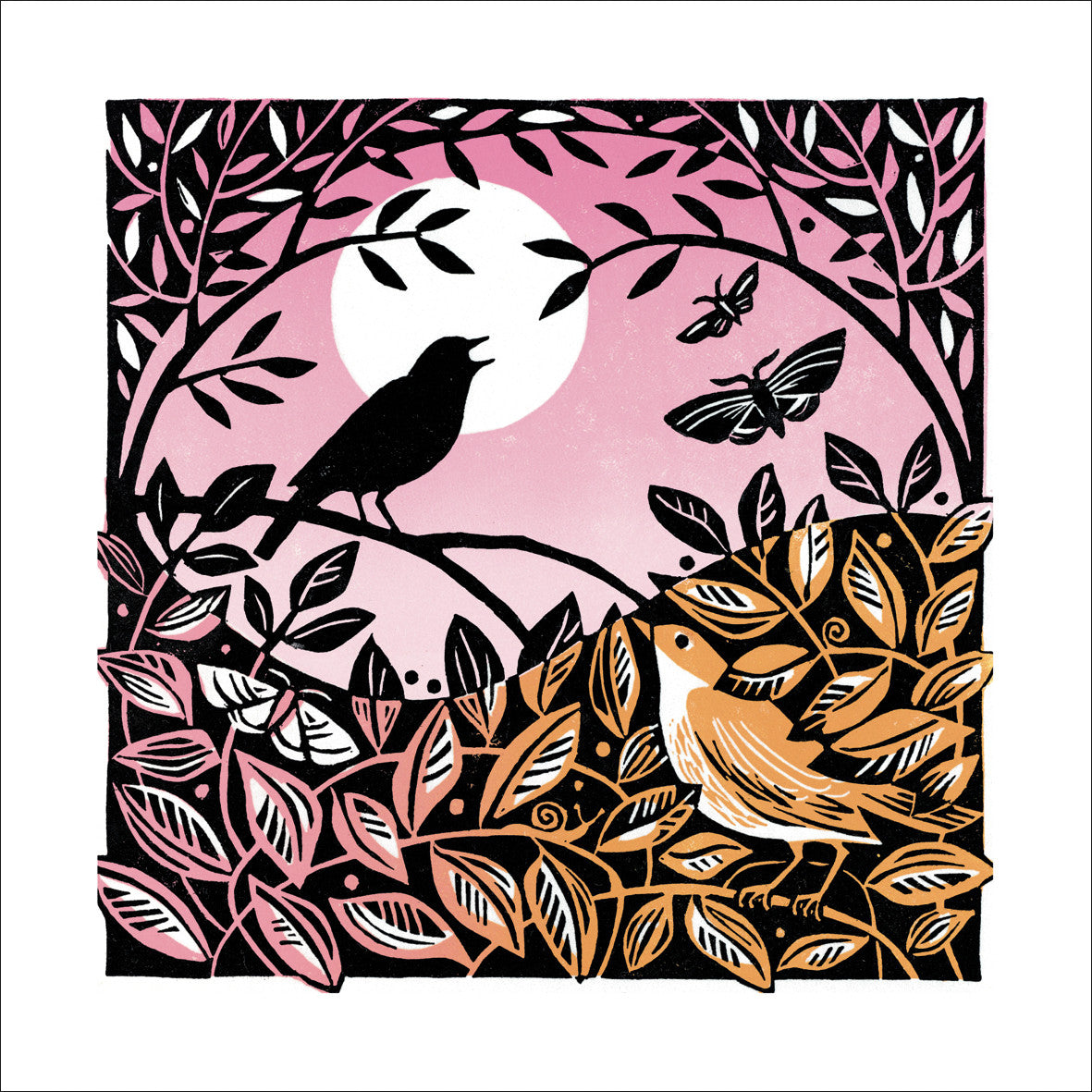 A Nightingale Sings Card by Manda Beeching