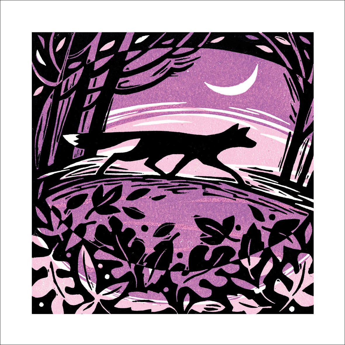 Twilight Fox Card by Manda Beeching