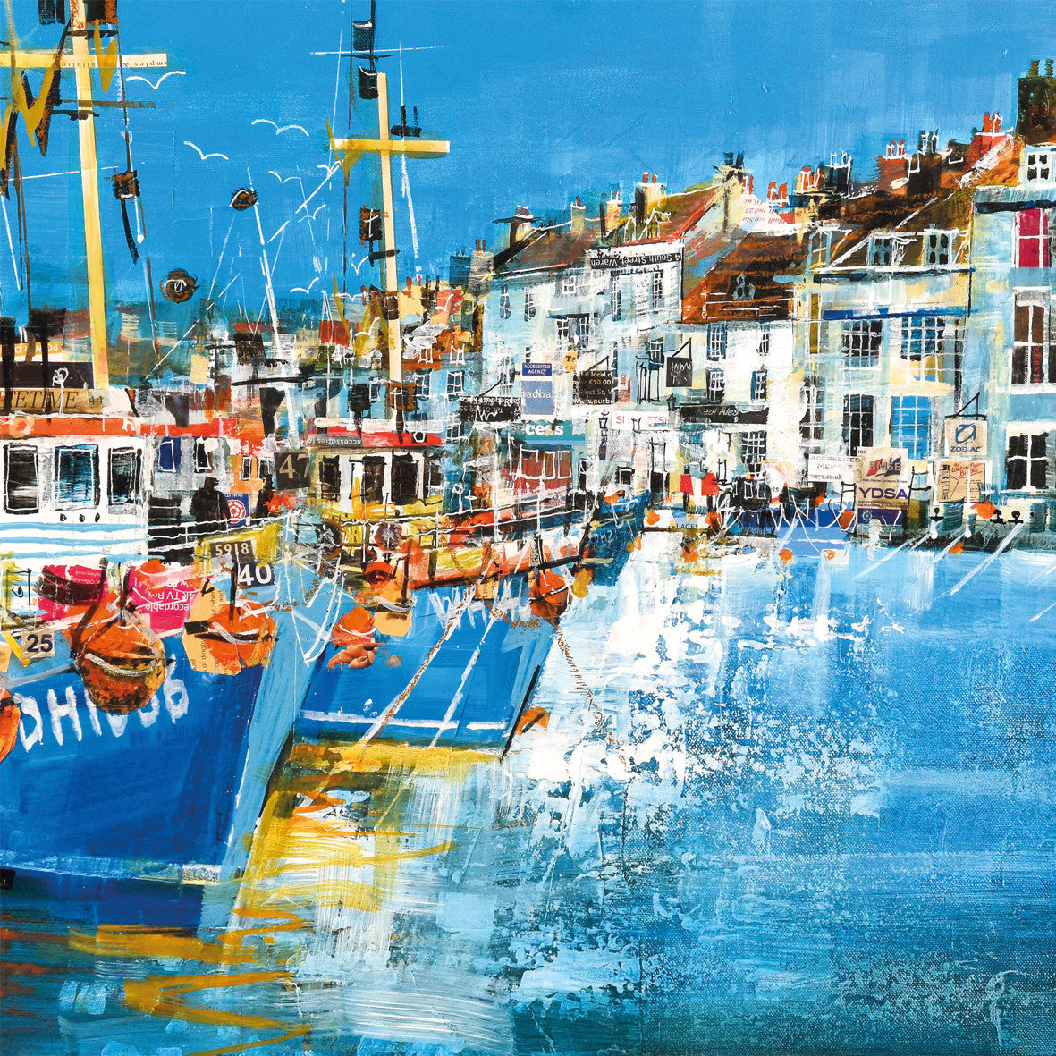 Weymouth Harbour Card by Mike Bernard RI