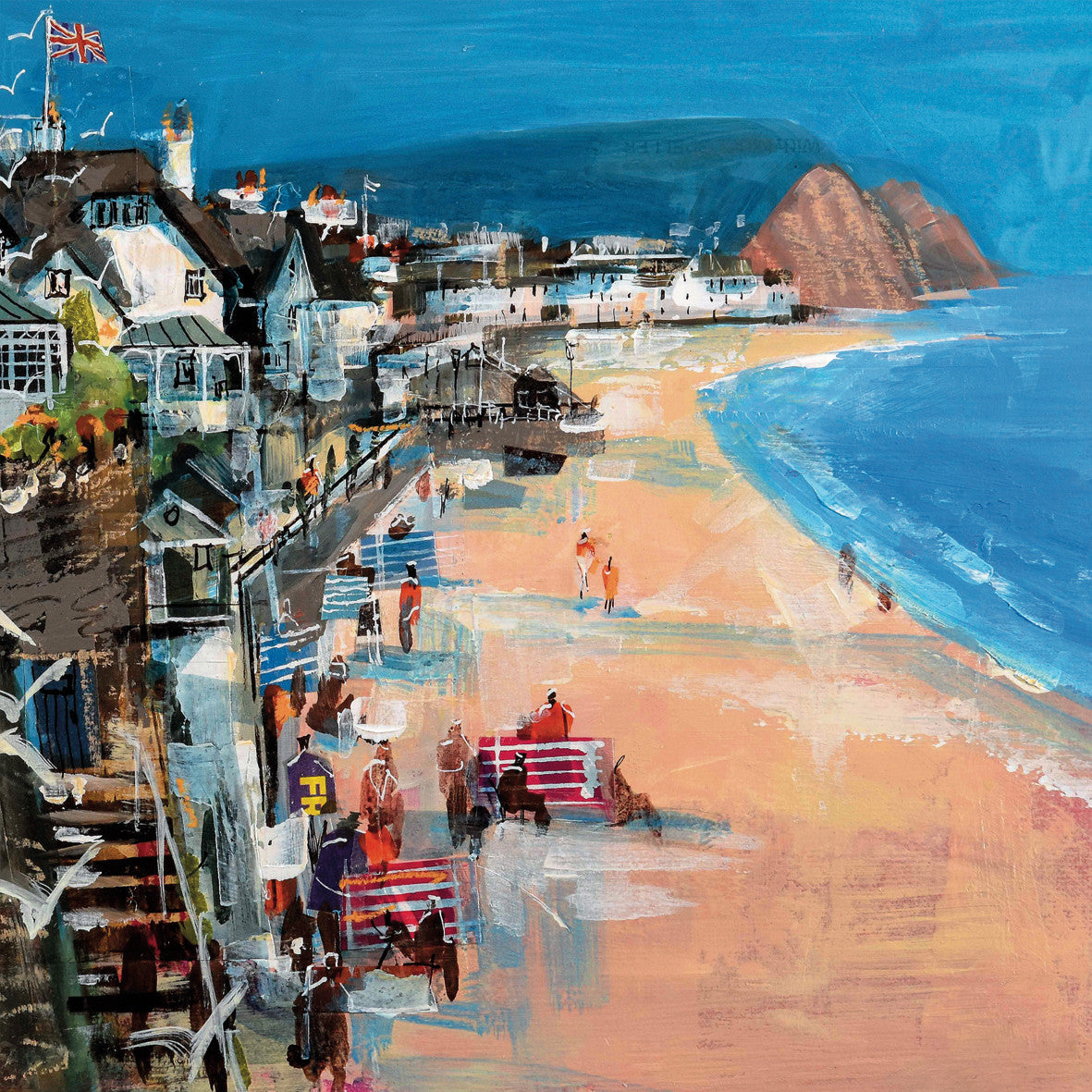Sidmouth Beach Card by Mike Bernard RI