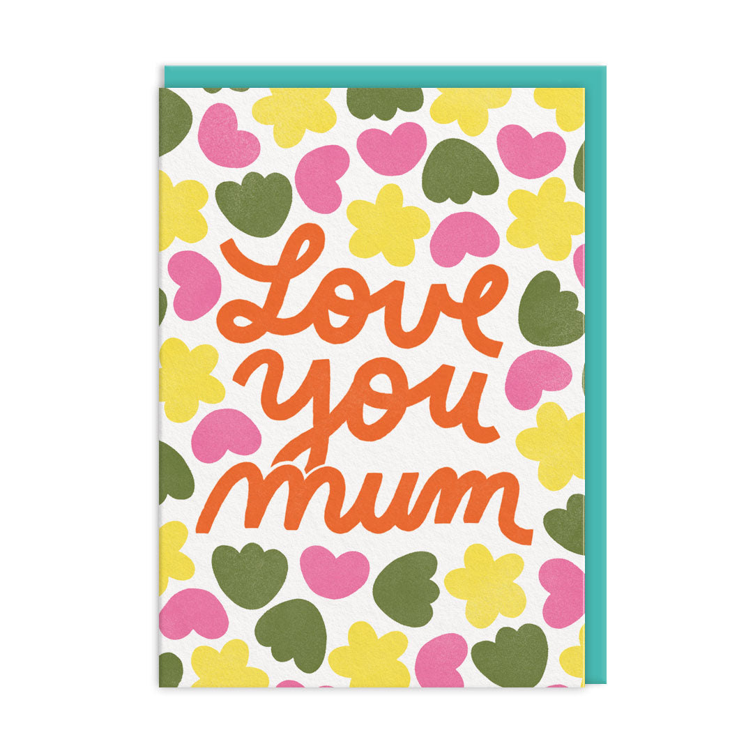 Love You Mum Greeting Card (12654)