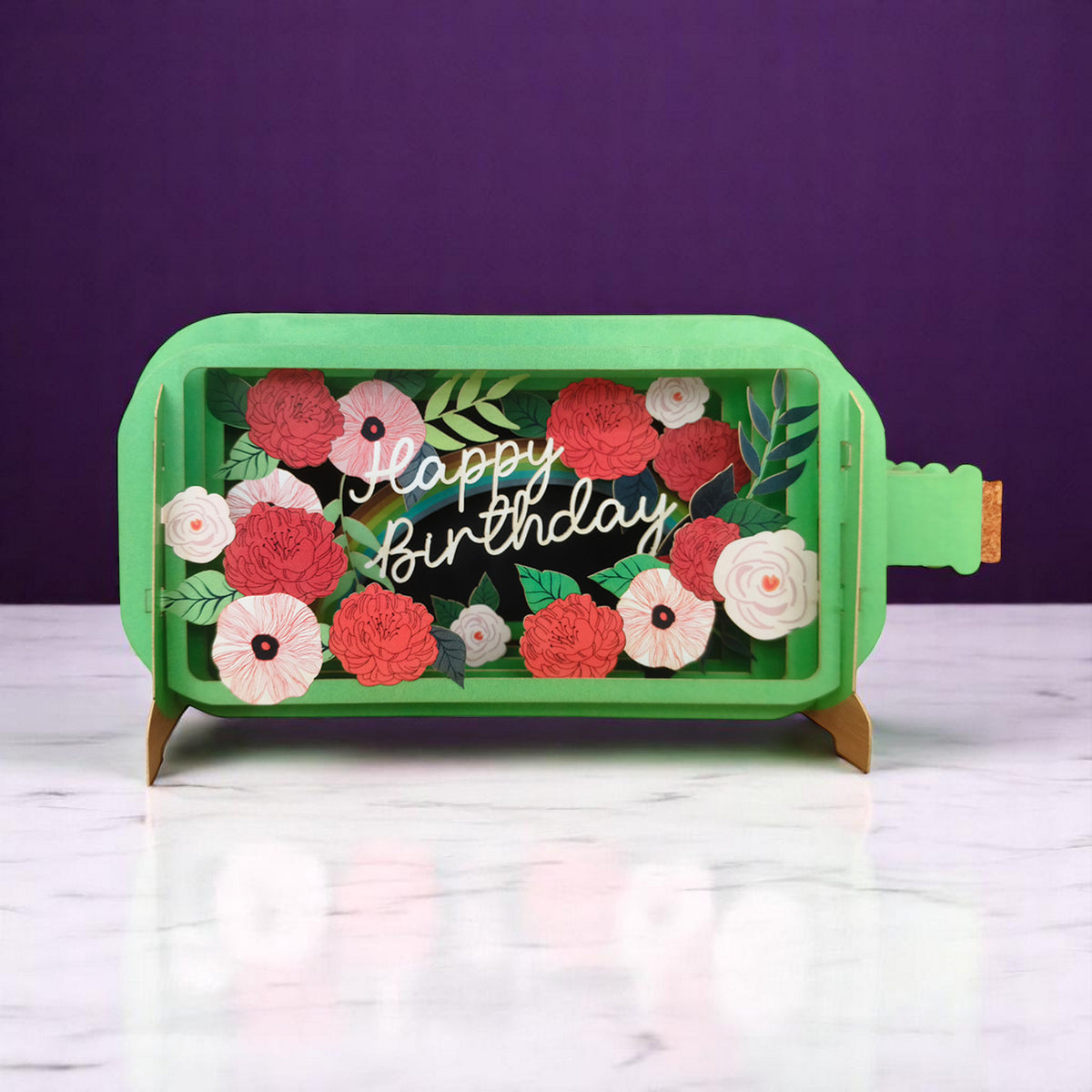 Message in a Bottle - Birthday Flower