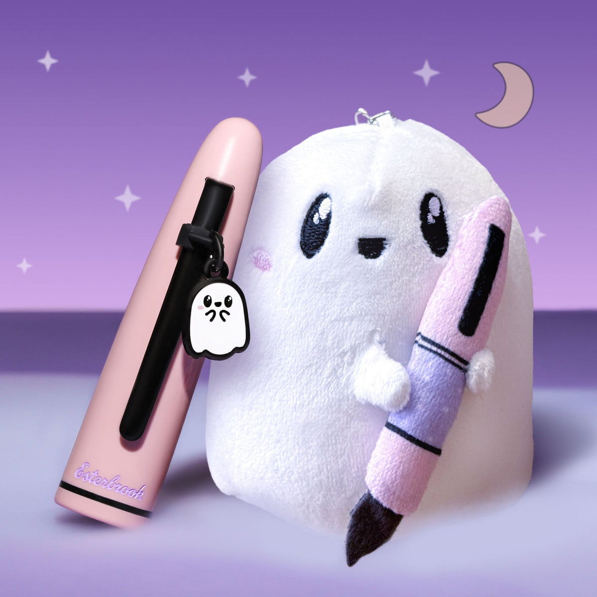Esterbrook Boo-Anne ghost plush with clip
