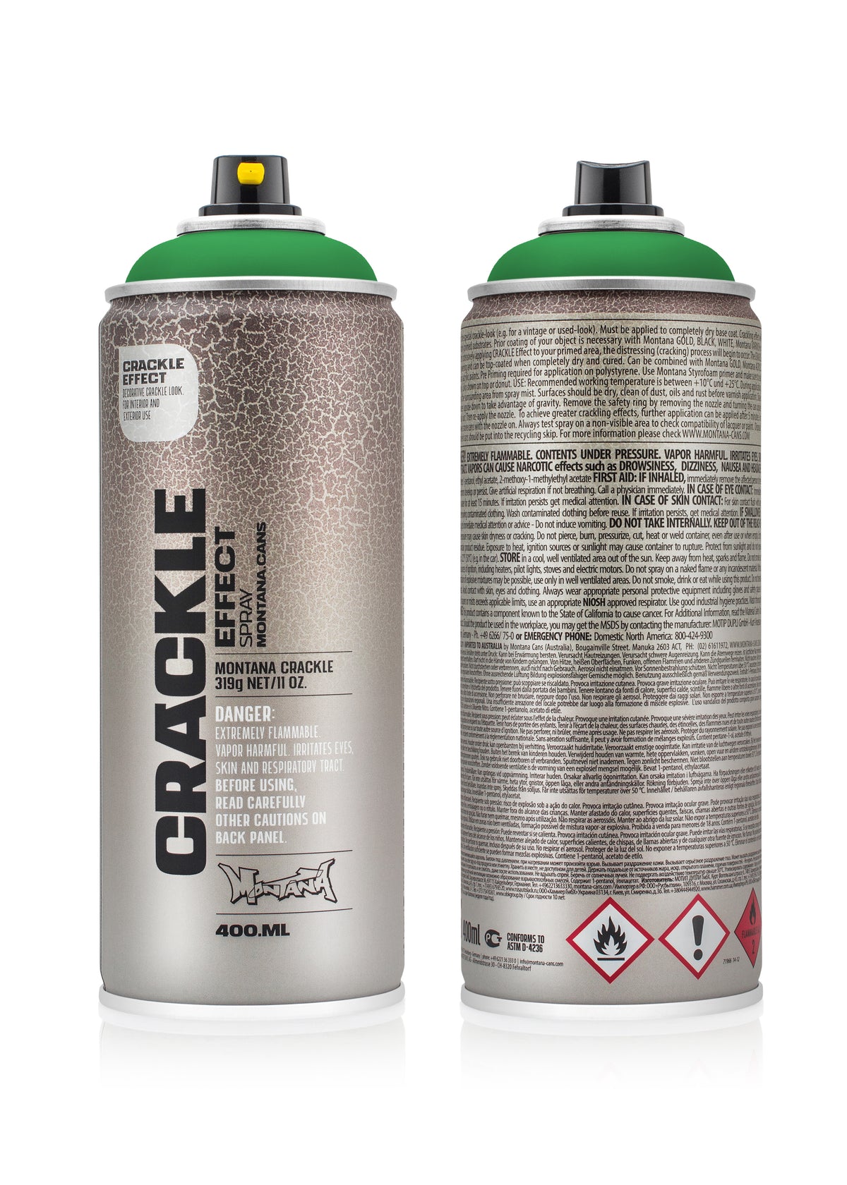 Montana Effect Crackle Spray 400ml – Patina Green (EC6000)