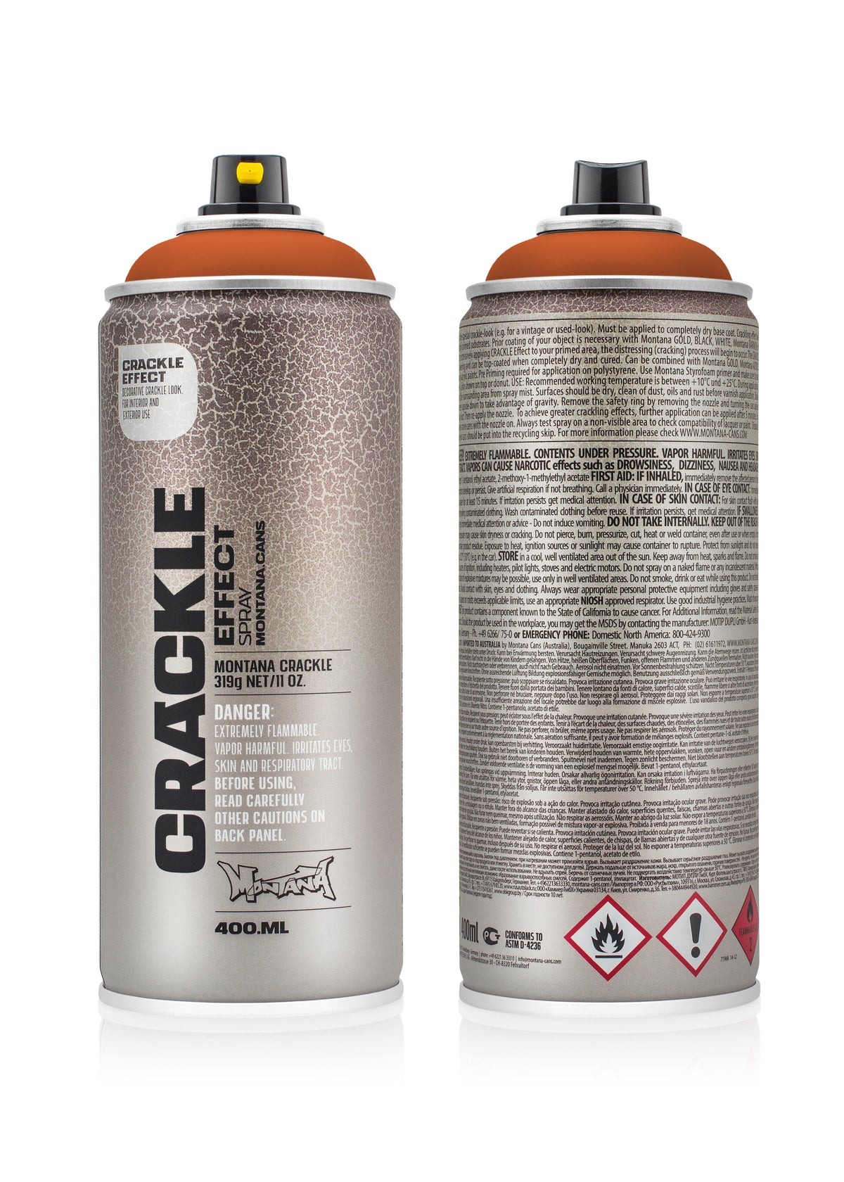 Montana Effect Crackle Spray 400ml – Copper Brown (EC8004)