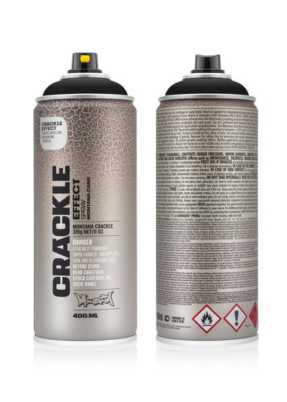 Montana Effect Crackle Spray 400ml – Traffic Black (EC9017)