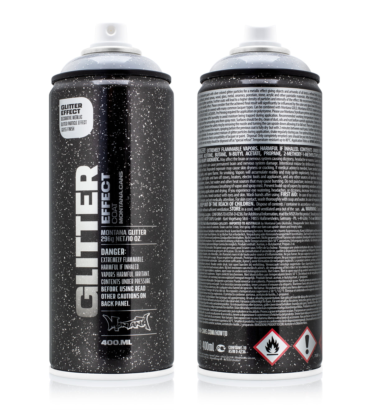 Montana Effect Glitter Spray 400ml – Silver Transparent