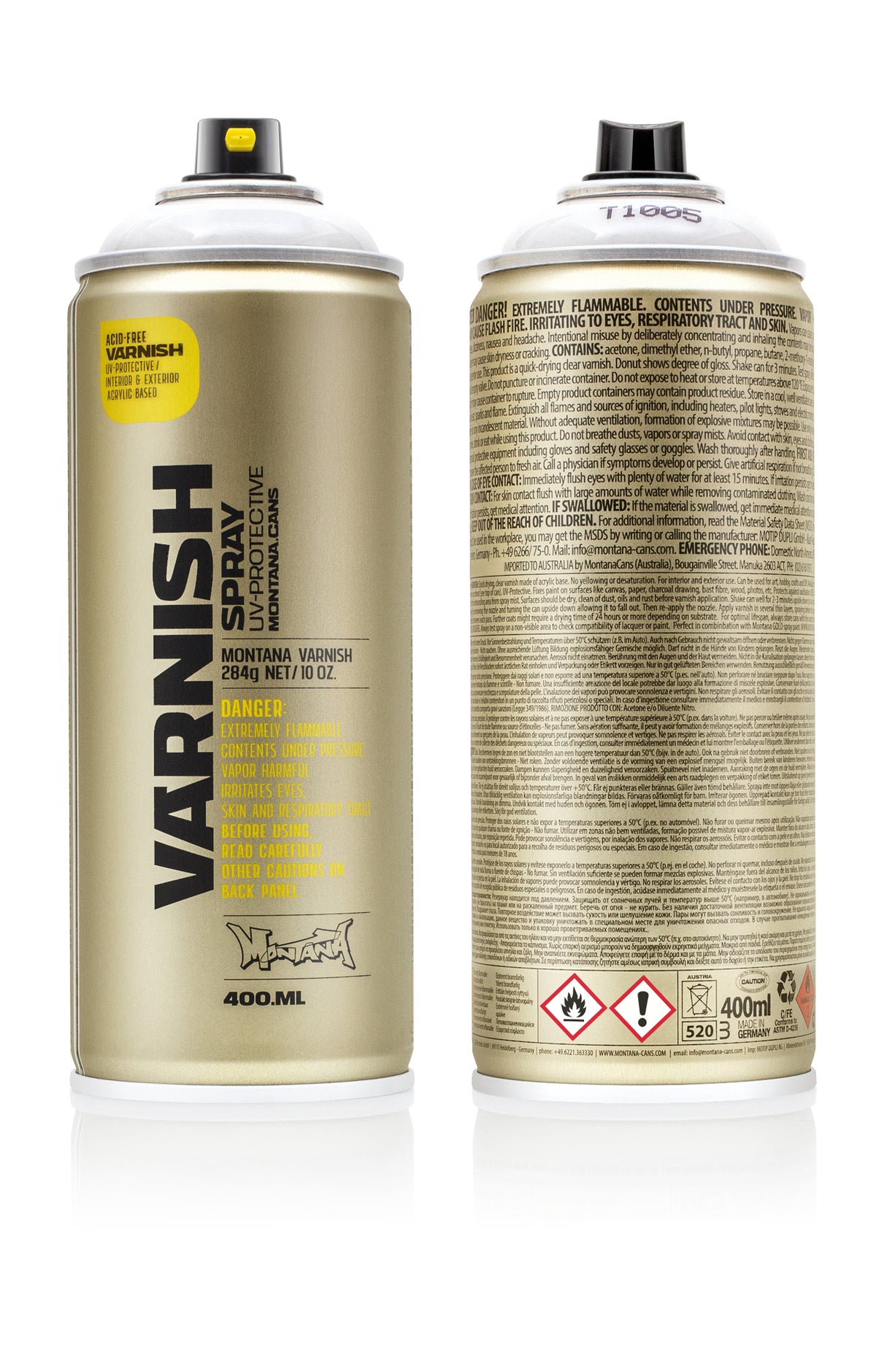 Montana Tech Varnish Spray 400ml – Semi-Gloss (T1005)