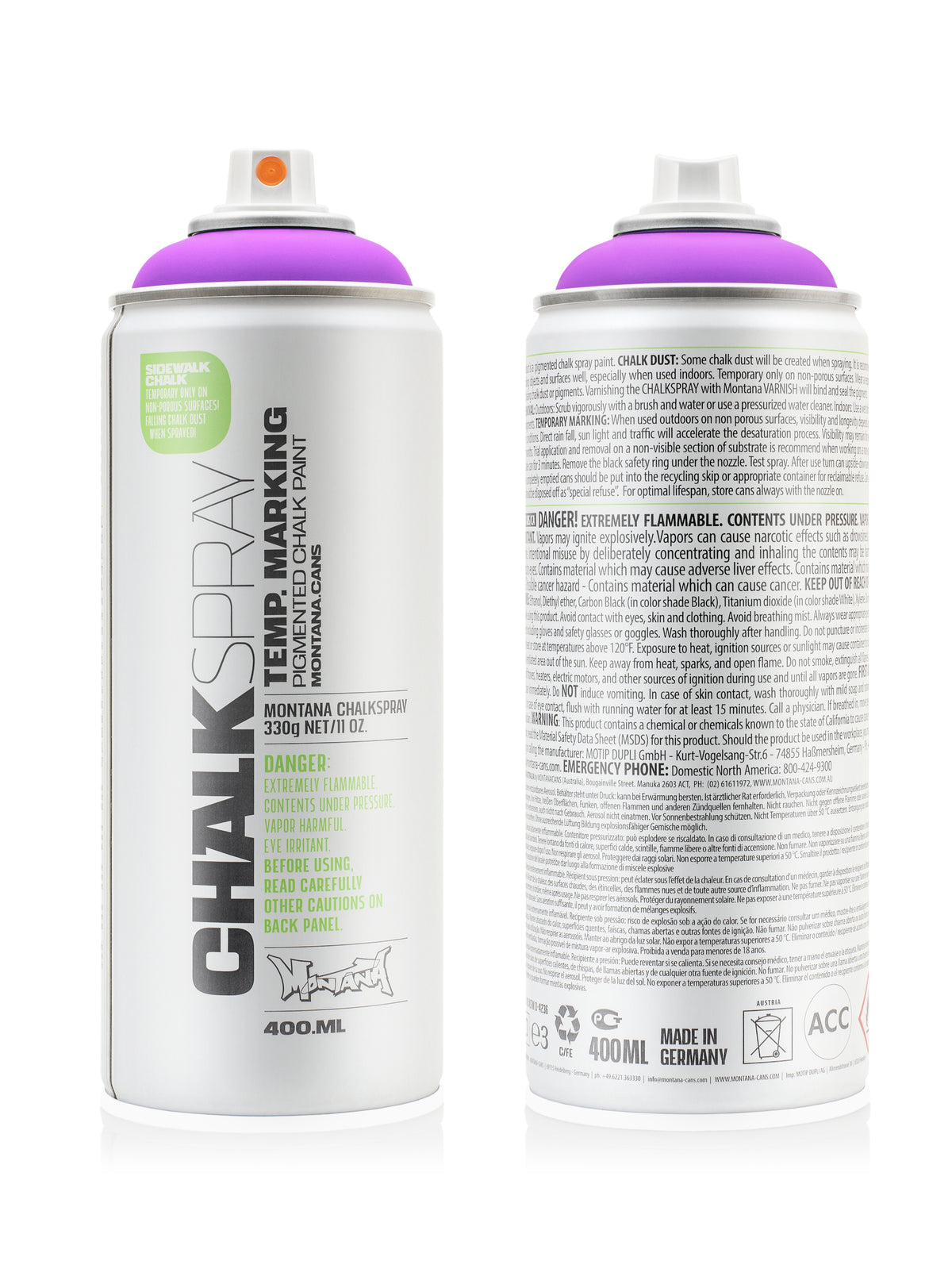 Montana Chalk 400ml Spray Paint – Violet (4150)