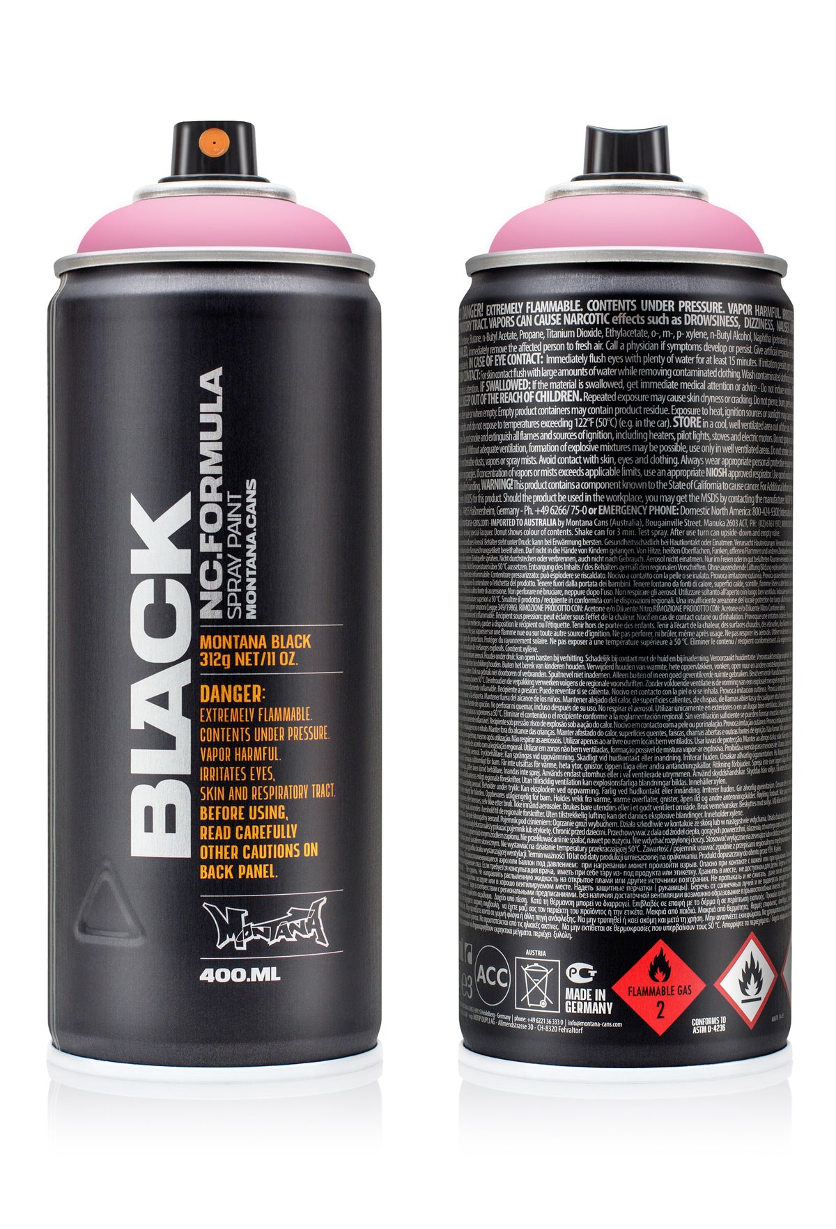 Montana Black 400ml Spray Paint – Pink Cadillac (BLK 3120)