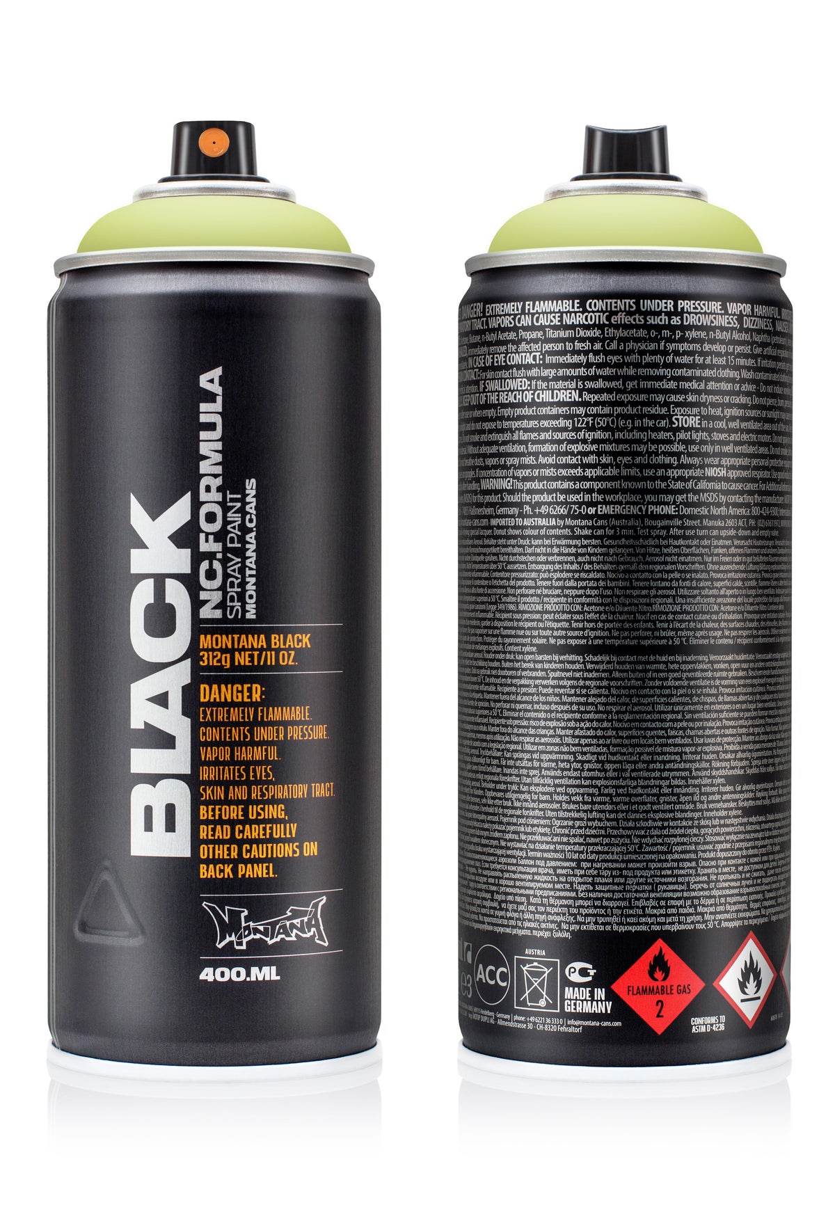 Montana Black 400ml Spray Paint – Spring (BLK 6013)