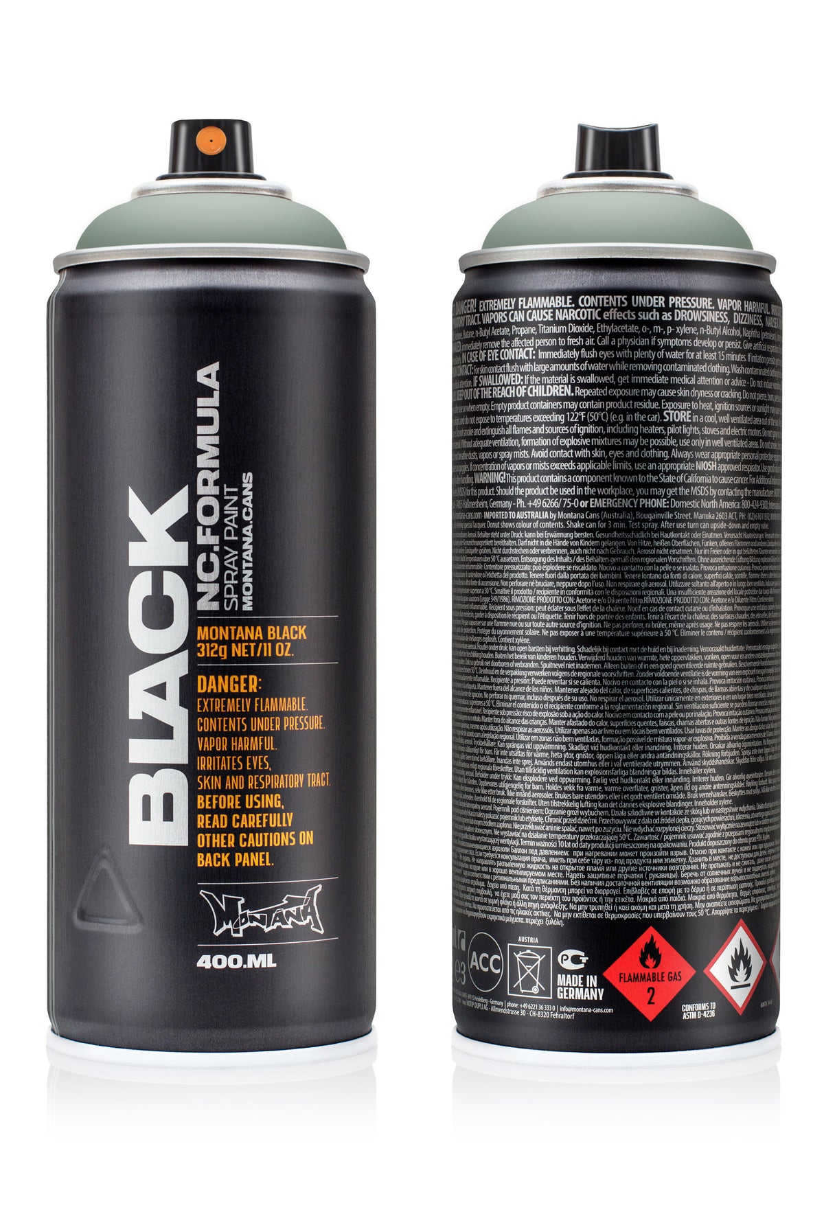 Montana Black 400ml Spray Paint – Mist (BLK 6520)