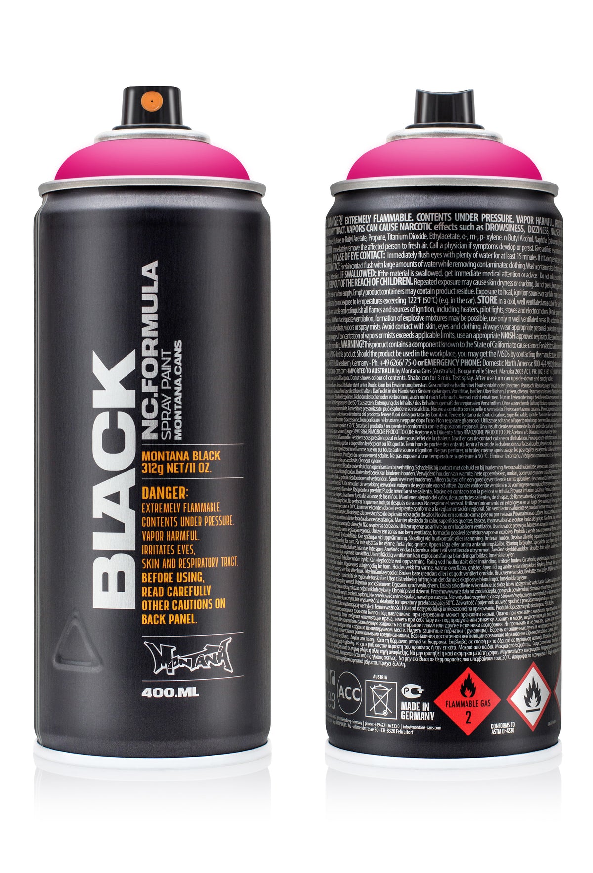 Montana Black 400ml Spray Paint – Infra Pink (BLK IN4000)