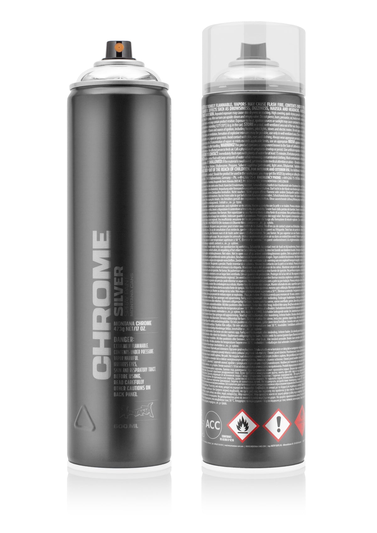 Montana Silverchrome 600ml Spray Paint