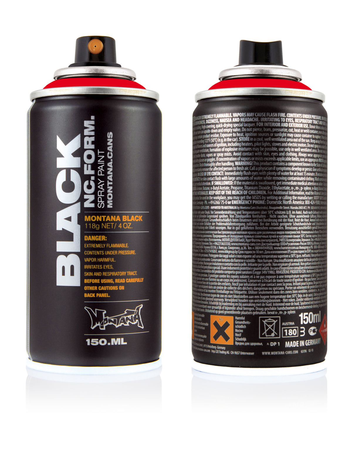 Montana Black Pocket 150ml Spray Paint – Code Red (BLK 2093)