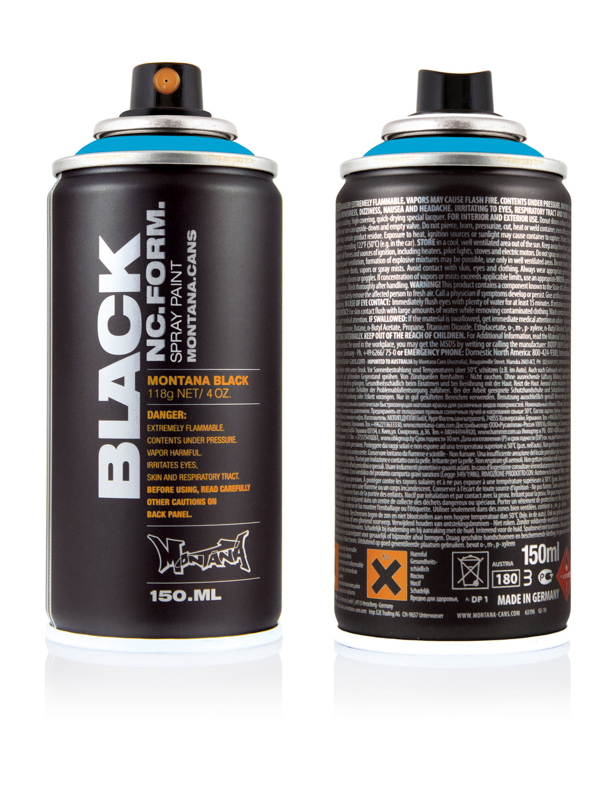 Montana Black Pocket 150ml Spray Paint – Light Blue (BLK 5030)