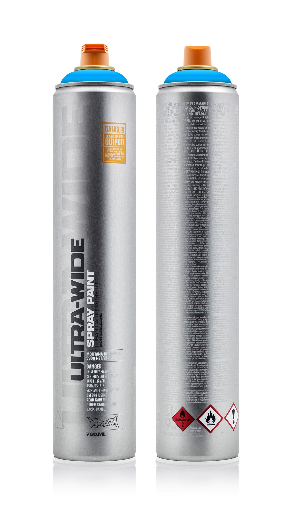 Montana Ultra Wide 750ml Spray Paint – Light Blue