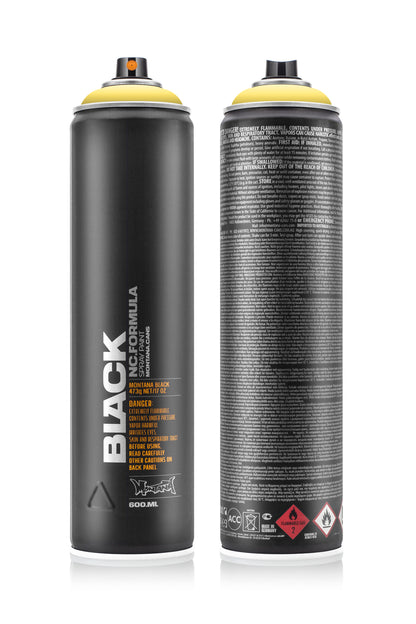 Montana Black 600ml Spray Paint – Easter Yellow (BLK 1010)