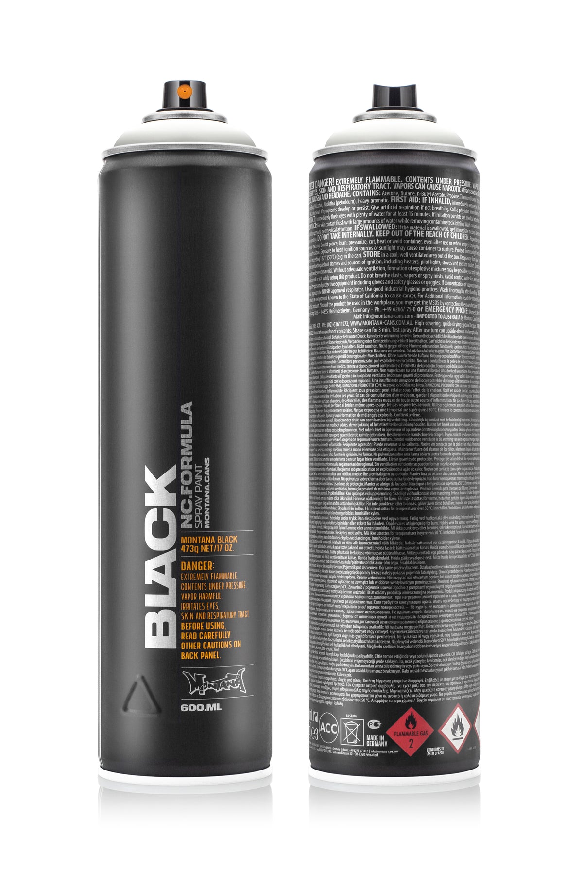 Montana Black 600ml Spray Paint – White (BLK 9105)
