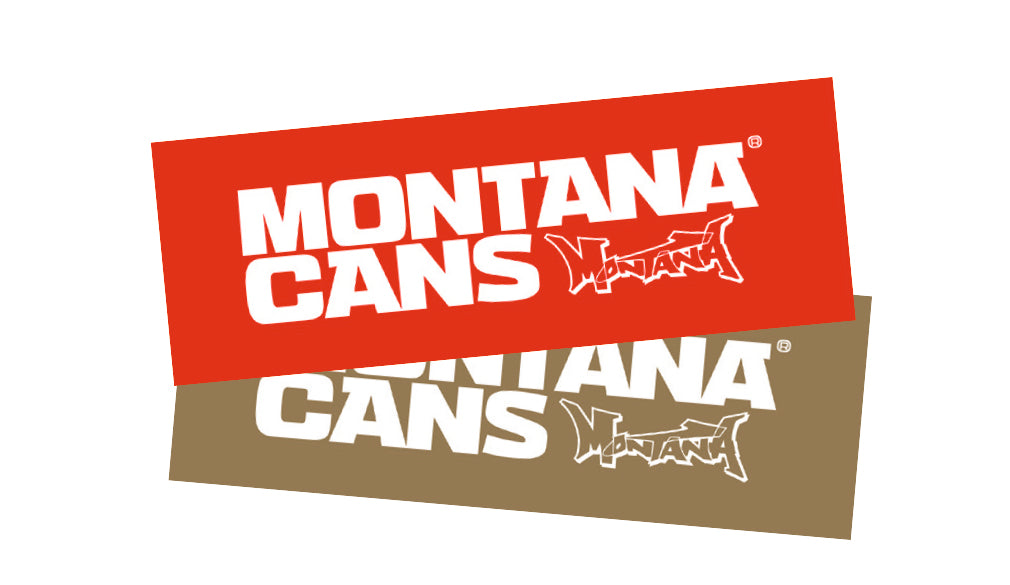 Montana Small Logo Stickers – Mixed Colours (Pack of 50)