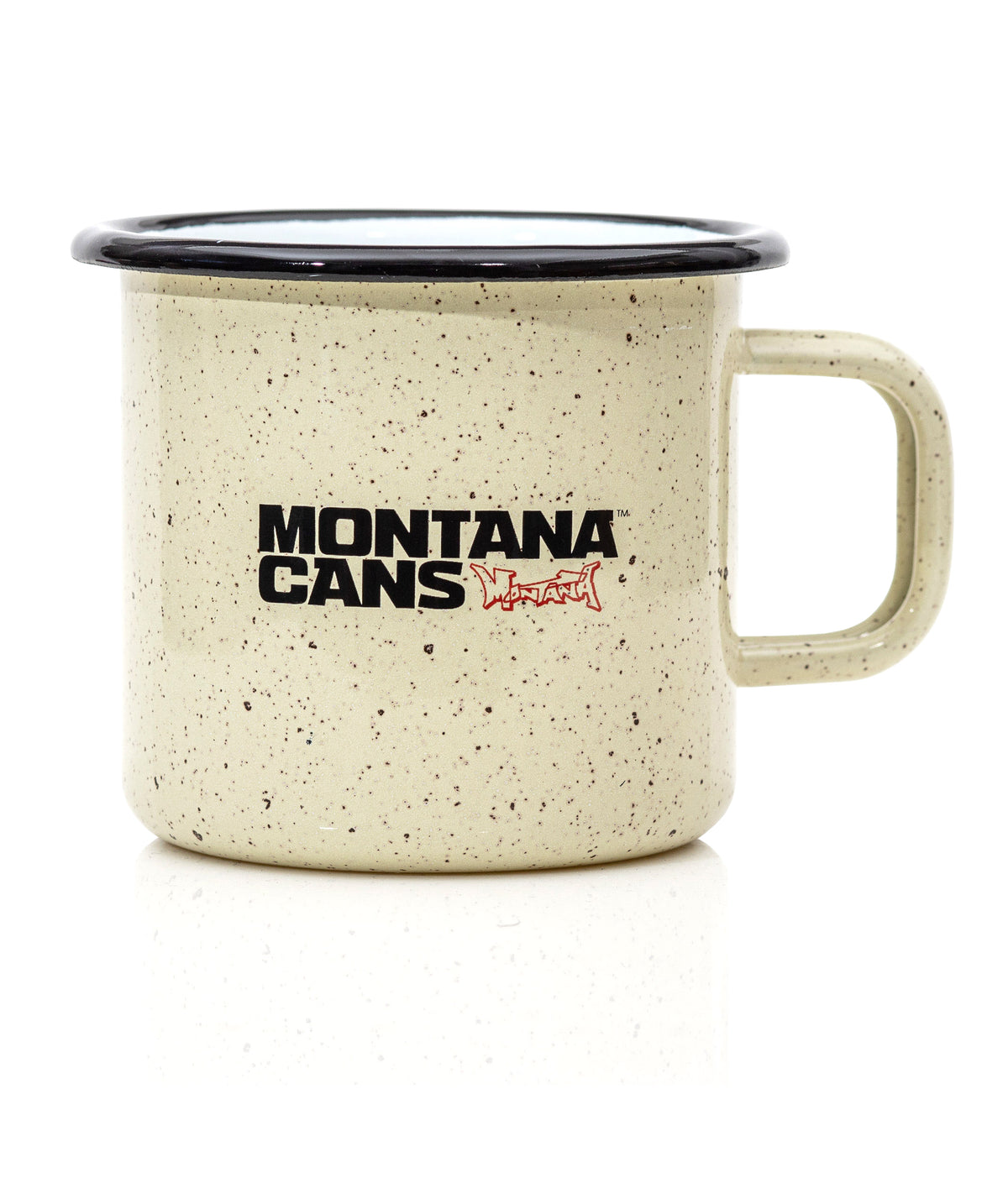 Montana Enamel Mug with Logo – Cream