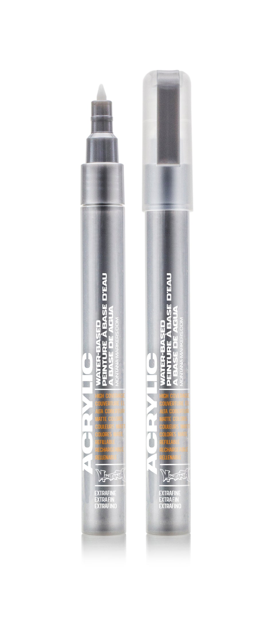 Montana Acrylic Marker 0.7mm – Silver Matt