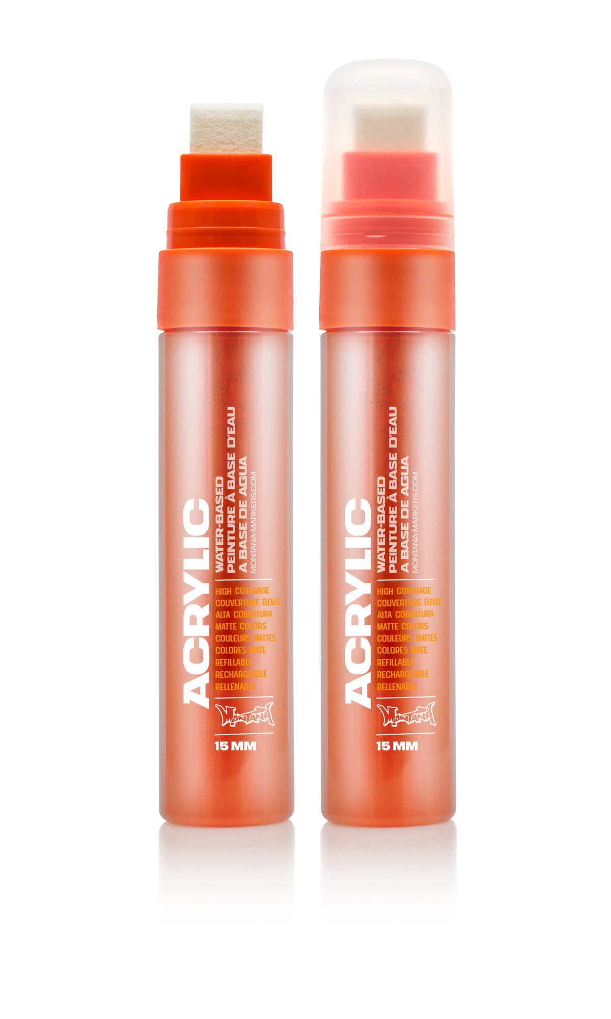 Montana Acrylic Marker 15mm – Shock Orange Dark