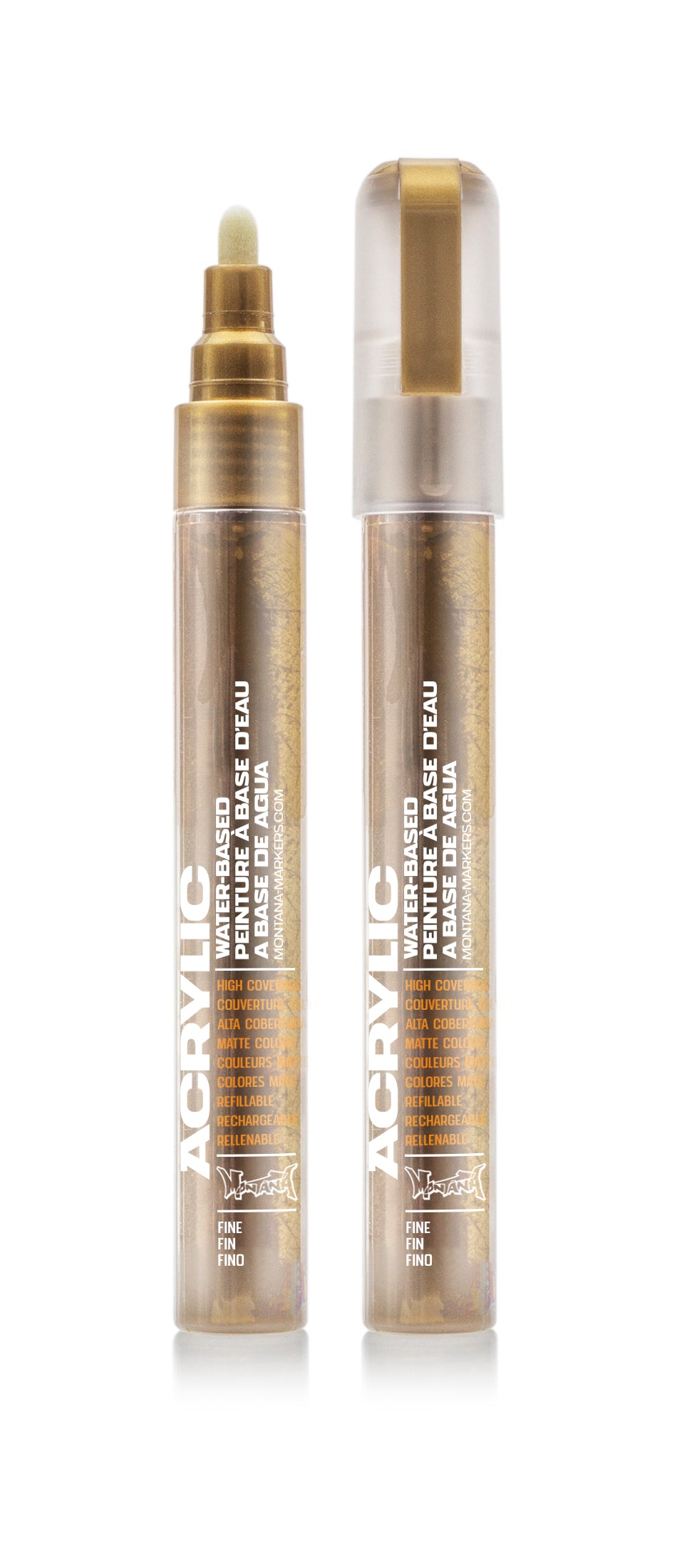 Montana Acrylic Marker 2mm – Gold Matt