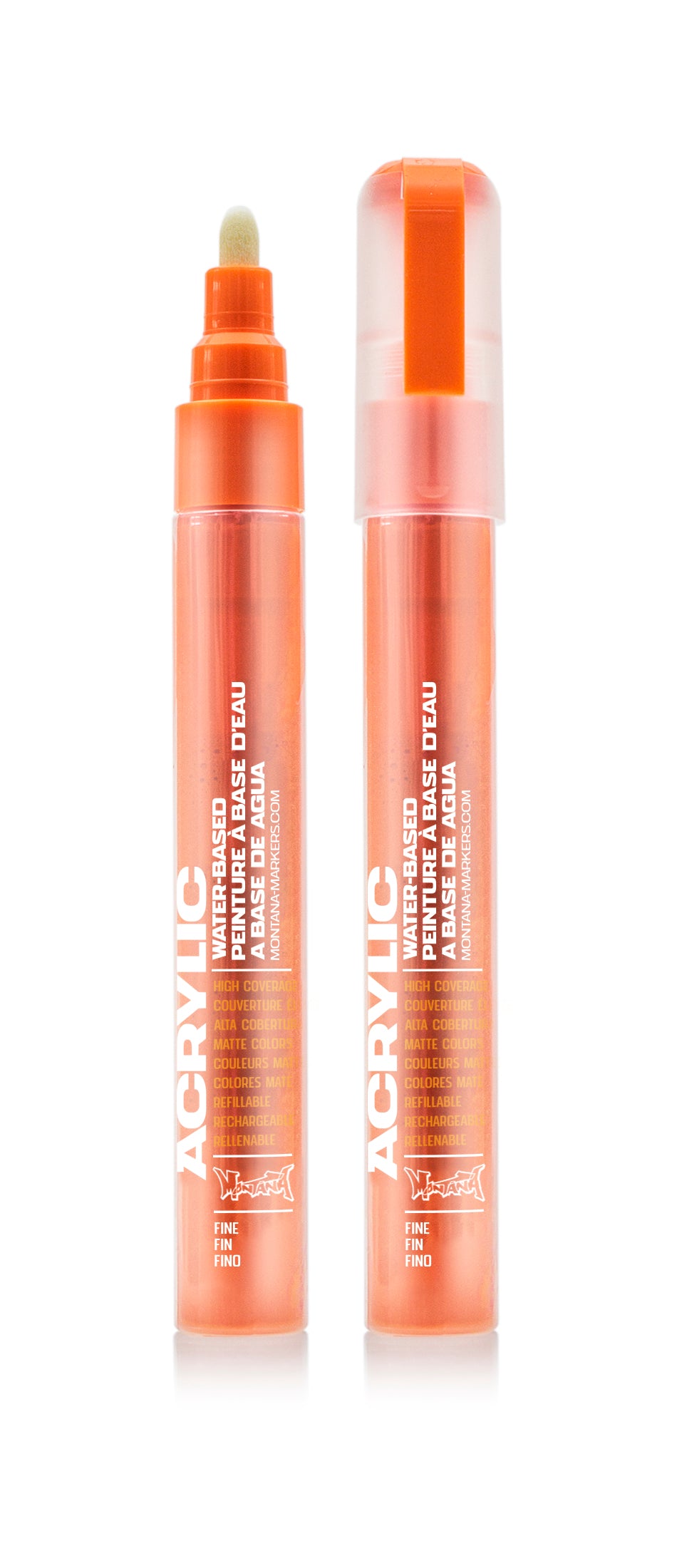 Montana Acrylic Marker 2mm – Shock Orange