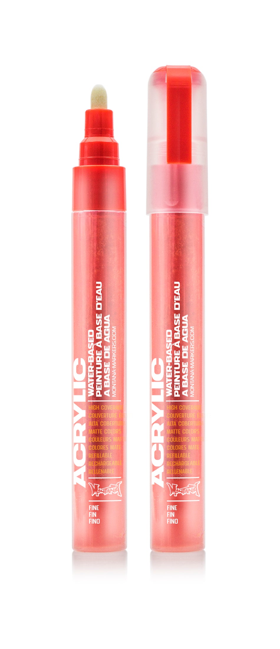 Montana Acrylic Marker 2mm – Shock Orange Dark