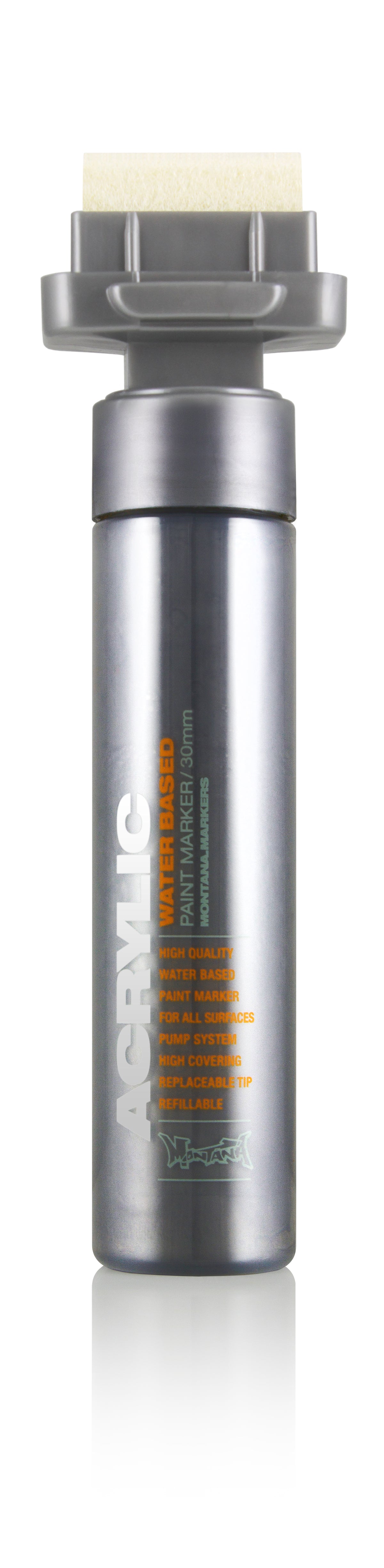 Montana Acrylic Marker 30mm – Silver Matt