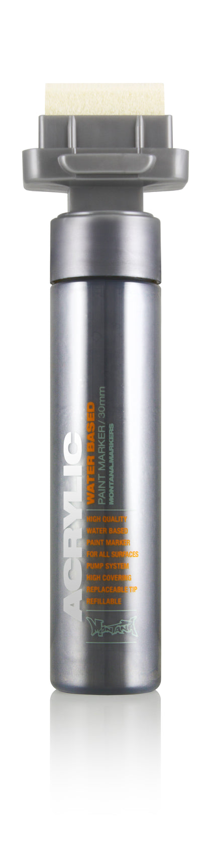 Montana Acrylic Marker 30mm – Silver Matt