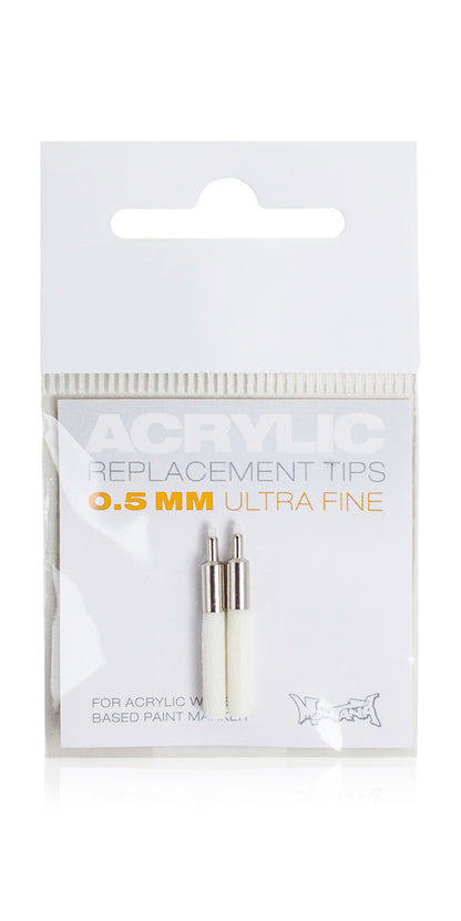 Montana Acrylic Replacement Tips 0.5mm (Pack of 2) – Fits 0.7mm Marker