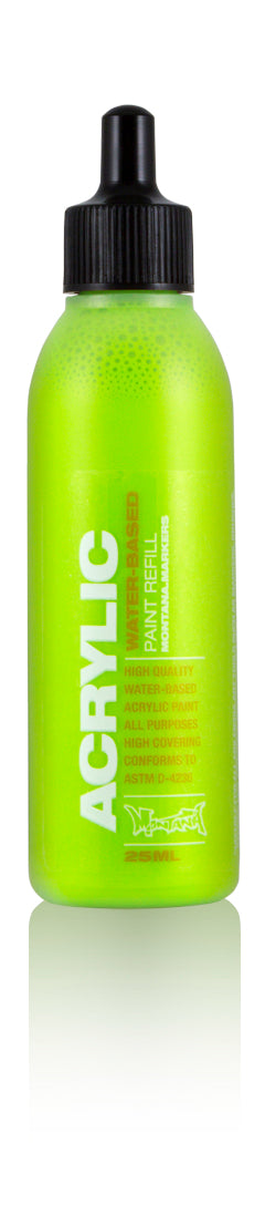 Montana Acrylic Marker Refill 25ml – Shock Green Light