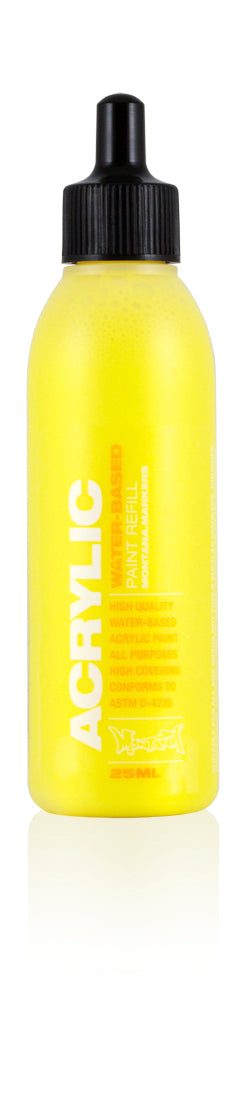 Montana Acrylic Marker Refill 25ml – Shock Yellow Light