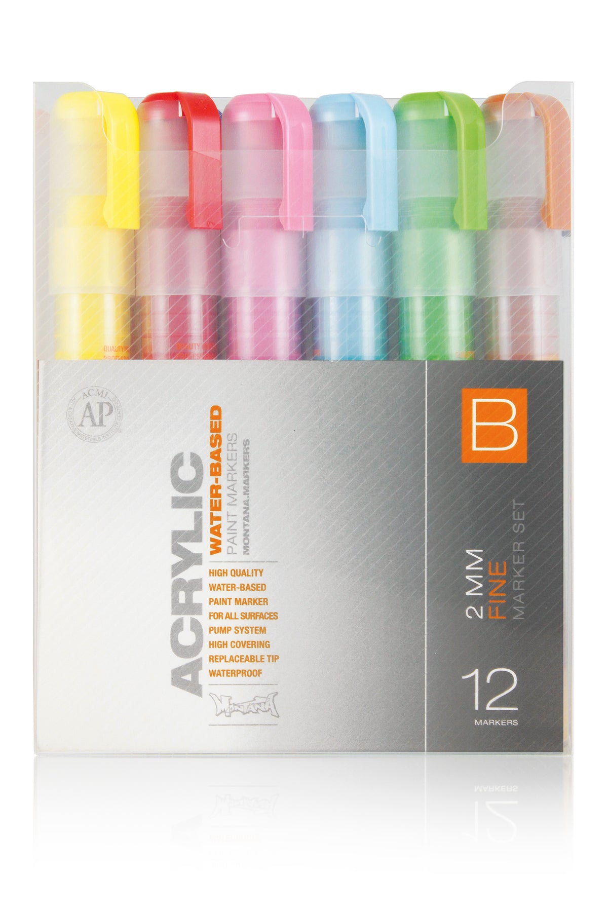Montana Acrylic Marker Set 12 x 2mm – Fine B