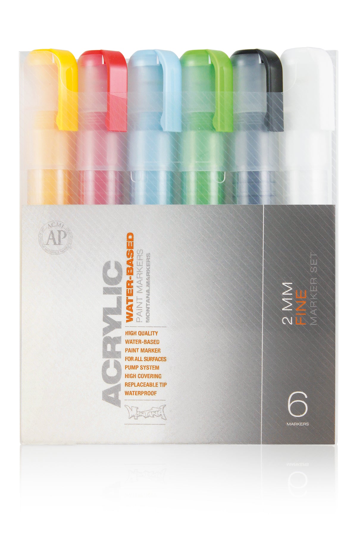 Montana Acrylic Marker Set 6 x 2mm – Assorted