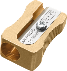 M+R Logos Brass Single-Hole Wedge Sharpener