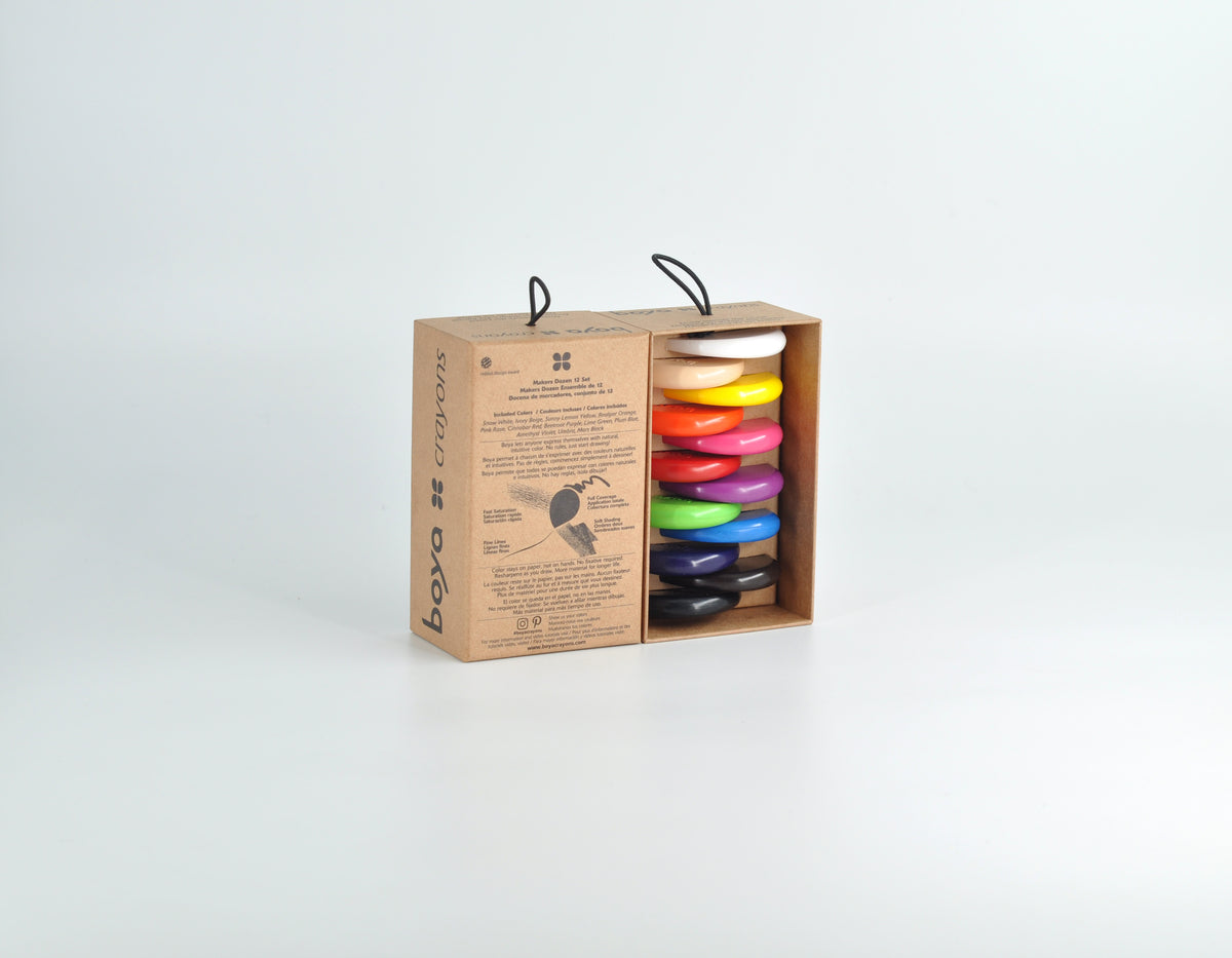 Boya Crayons 12-Piece Set – Makers Dozen