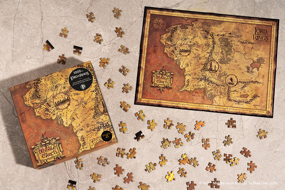 Paperblanks Map of Middle-earth Puzzle 1000-Piece Jigsaw Puzzle – design detail