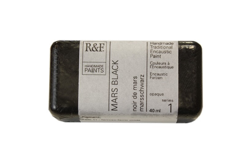 R&F Encaustic Paint 40ml – Mars Black