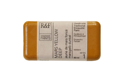 R&F Encaustic Paint 40ml – Mars Yellow Deep
