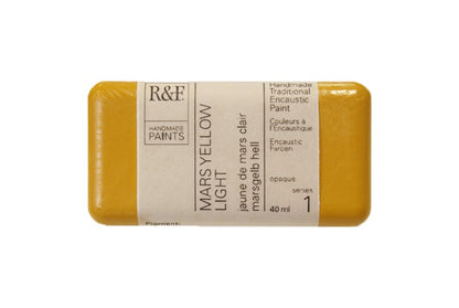 R&F Encaustic Paint 40ml – Mars Yellow Light