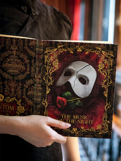 Paperblanks Masked Melody Bookmark – design detail