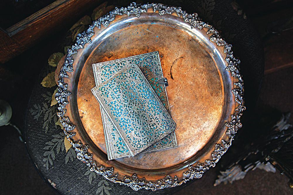 Paperblanks Maya Blue Bookmark – design detail