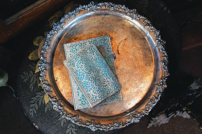 Paperblanks Maya Blue Ultra Hardback Journal – Lined, 240 Pages – design detail