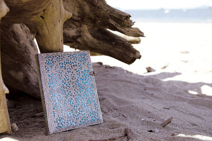 Paperblanks Maya Blue Ultra Hardback Journal – Lined, 240 Pages – design detail