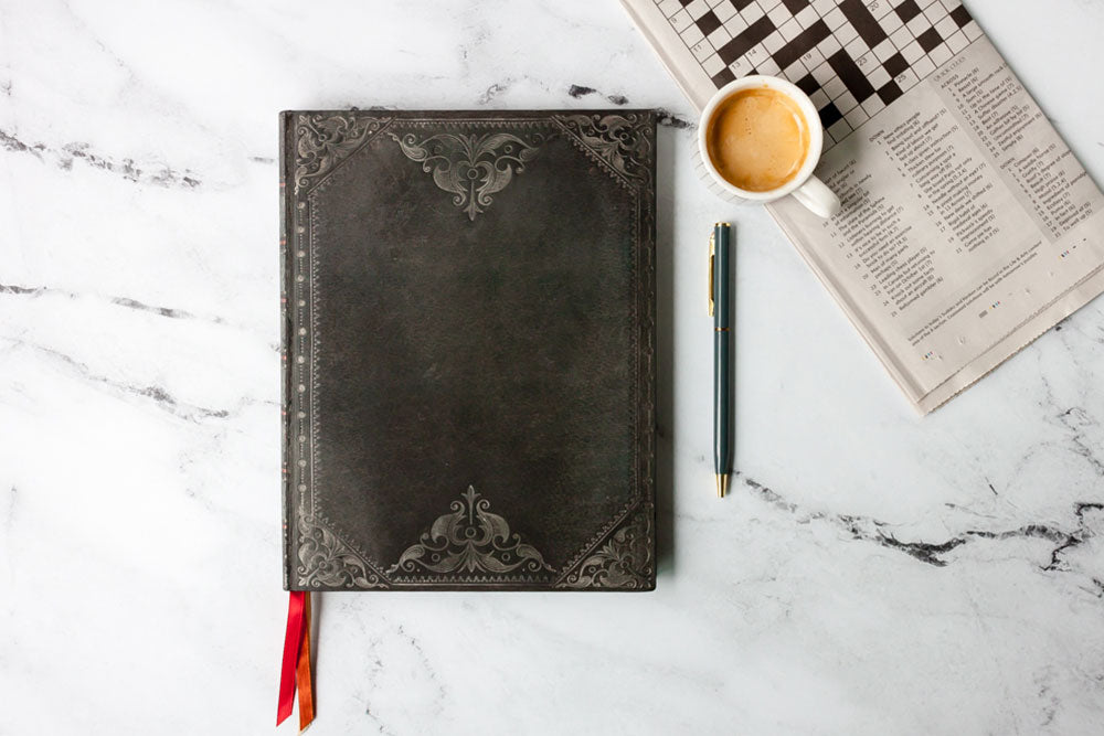 Paperblanks Midnight Rebel Bookmark – design detail